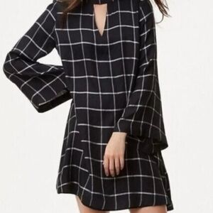 LOFT Black and White Dress